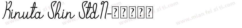 Kinuta Shin StdN字体转换